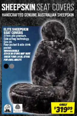 Autobarn Sheepskin seat covers offer