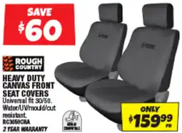 Autobarn Heavy duty canvas front seat covers offer