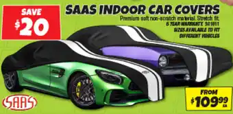 Autobarn Saas indoor car covers offer