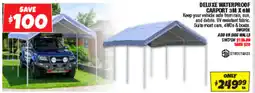Autobarn DELUXE WATERPROOF CARPORT 3M X6M offer