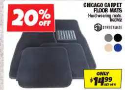 Autobarn Chicago carpet floor mats offer