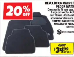 Autobarn Revolution carpet floor mats offer