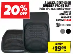 Autobarn Alaska deep dish rubber front mat offer