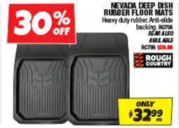 Autobarn Nevada deep dish rubber floor mats offer