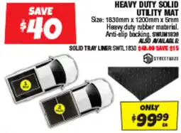 Autobarn Heavy duty solid utility mat offer