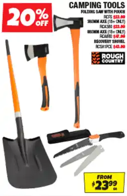 Autobarn Camping tools offer