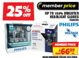 Autobarn Up to 150% brighter headlight globes offer