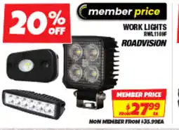 Autobarn Work lights offer