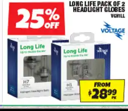 Autobarn LONG LIFE PACK OF 2 HEADLIGHT GLOBES offer