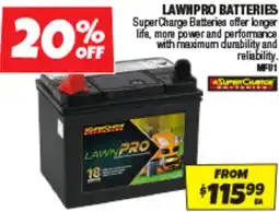 Autobarn Lawnpro batteries offer