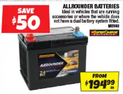 Autobarn Allrounder batteries offer