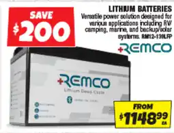 Autobarn Lithium batteries offer