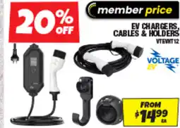 Autobarn Ev chargers, cables & holders offer