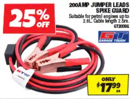 Autobarn 200amp jumper leads spike guard offer