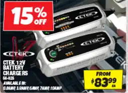 Autobarn Ctek 12v battery chargers offer
