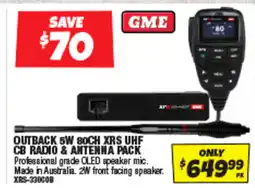 Autobarn Outback 5w 80ch xrs uhf cb radio & antenna pack offer