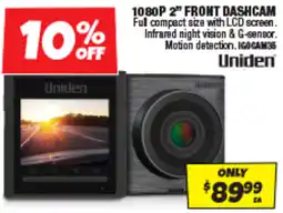 Autobarn 1080p 2" front dashcam offer