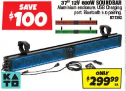 Autobarn 37" 12v 600w soundbar offer