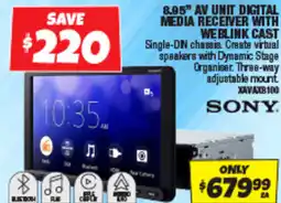 Autobarn 8.95" av unit digital media receiver with weblink cast offer