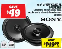 Autobarn 6.5" 2-way coaxial speakers offer