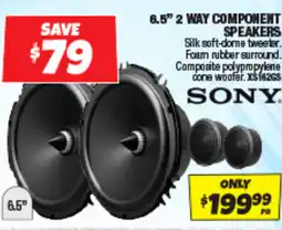 Autobarn 6.5" 2 way component speakers offer