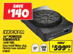 Autobarn 10" powered subwoofer offer