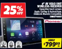 Autobarn 9" av head unit wireless receiver offer