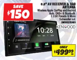 Autobarn 6.8" av receiver & dab antenna offer
