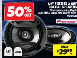 Autobarn 6.5" f series 2 way coaxial speakers offer