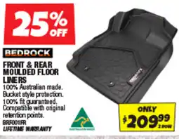 Autobarn Front & rear moulded floor liners offer