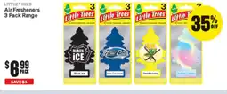 SuperCheap Auto Little trees air fresheners 3 pack range offer