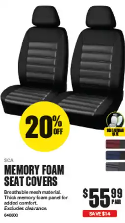 SuperCheap Auto Memory foam seat covers offer