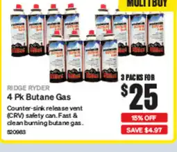 SuperCheap Auto 4 Pk Butane Gas offer