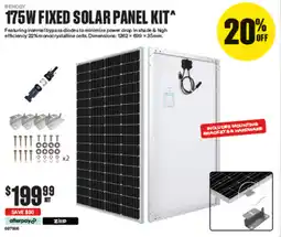 SuperCheap Auto 175w fixed solar panel kit offer