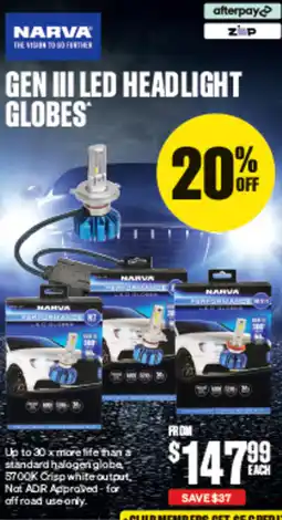 SuperCheap Auto Gen iii led headlight globes offer