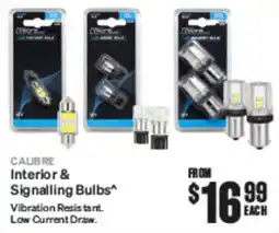 SuperCheap Auto CALIBRE Interior & Signalling Bulbs offer