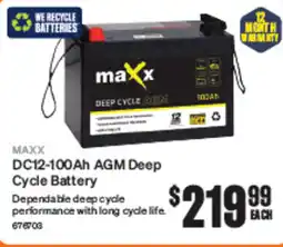 SuperCheap Auto DC12-100Ah AGM Deep Cycle Battery offer