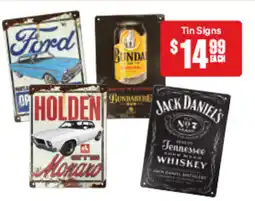 SuperCheap Auto Tin Signs offer