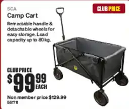 SuperCheap Auto SCA Camp Cart offer