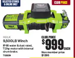 SuperCheap Auto HULK 9,500LB Winch offer