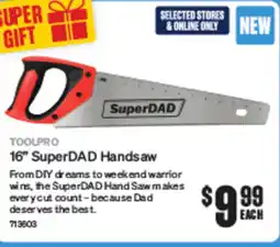 SuperCheap Auto TOOLPRO 16" SuperDAD Handsaw offer