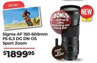Teds Cameras Sigma AF 150-600mm F5-6.3 DG DN OS Sport Zoom offer