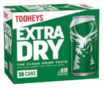 First Choice Liquor Tooheys extra dry block can 375ml offer