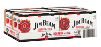 Jim beam white & cola can 375ml