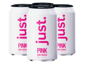 Liquorland Just drinks pink gin soda 330ml offer