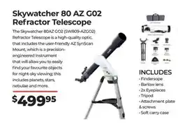 Teds Cameras Skywatcher 80 AZ G02 offer