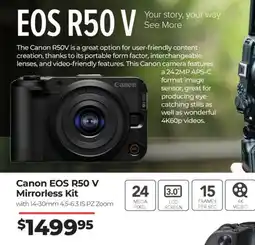 Teds Cameras Canon EOS R50 V offer