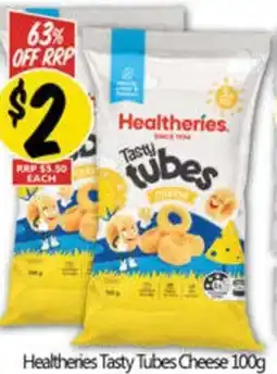 NQR Healtheries Tasty Tubes Cheese offer