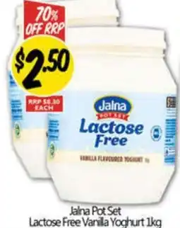 NQR Jalna Pot Set Lactose Free Vanilla Yoghurt offer