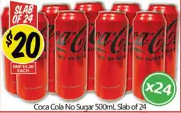 NQR Coca Cola No Sugar offer